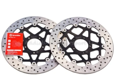 2x Brembo Serie ORO 320mm Front Brake Discs Ducati Monster 1100 S - 78B40880 - Image 1 of 3