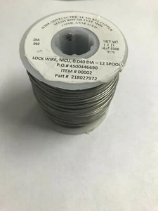 Aircraft Safety Lock Wire MS20995C40 1 LB. Roll .040” Diameter with Mfg Certs - Foto 1 di 3