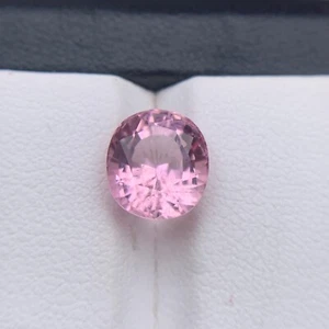 3.75 Carats Natural Pink Tourmaline Oval Shaped Afghani Loose Gemstone - Picture 1 of 13