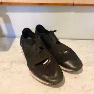 Zapatillas Balenciaga Race Runner de Cuero Negro y Malla Talla 13 En muy buen estado - Imagen 1 de 6