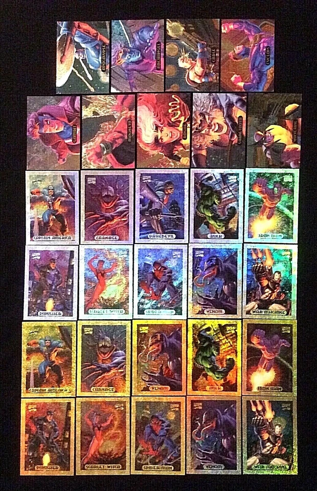1994 MARVEL MASTERPIECES POWERBLAST SILVER GOLD HOLOFOIL CARD SINGLES YOU CHOOSE - Image 1 of 1