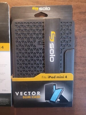 Solo Vector Slim Case For iPad Mini 4 Generation Black - Image 1 of 4