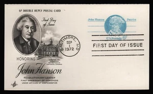 #UY23 6c John Hanson, Art Craft FDC **ANY 5=FREE SHIPPING** - Picture 1 of 1