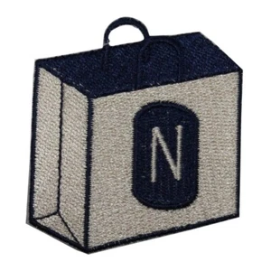 ID 8354 Nordstrom Shopping Bag Patch Logo Fashion Embroidered Iron On Applique - Picture 1 of 3