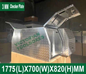 1780*700*820mm Heavy duty Aluminium Tool Boxes Half Open door Trailer Truck Ute - Picture 1 of 7