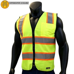 KwikSafety ATHLETE | ANSI Class 2 Reflective Contrasting Safety Vest - Picture 1 of 7