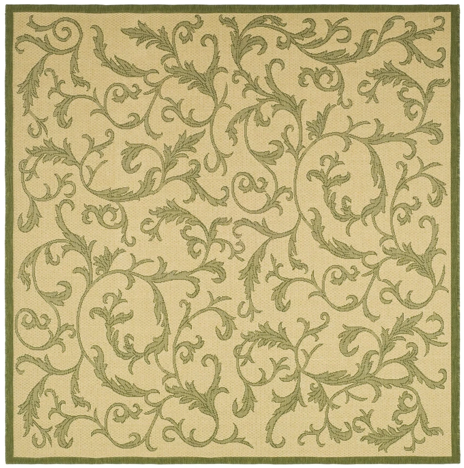 Safavieh Indoor / Outdoor Natural / Olive Area Rugs - CY2653-1E01 - Image 1 of 1