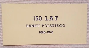 1948 Poland 20 100 Zlotych 2 Note Set 1828 - 1978 Overprint 150 Lat Polish UNC - Picture 1 of 11