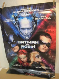 OLD VINTAGE BATMAN & ROBIN MR FREEZE ORIGINAL MOVIE POSTER - Picture 1 of 5