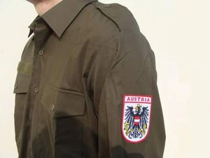 Camicia uomo giacca verde militare NUOVA Made Austria 100% cotone varie taglie - Imagen 1 de 1
