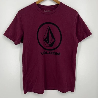 Volcom T-Shirt Men's Size L Purple Stone Logo Short Sleeve Crew Neck Cotton - Image 1 of 4