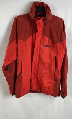 Chaqueta Patagonia Para Hombre Roja Dos Tonos H2No Shell Con Capucha Cremallera Completa Talla S Foto 1 de 4