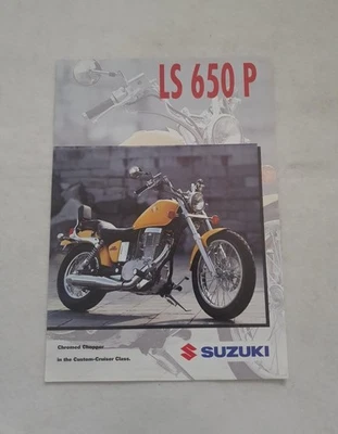 SUZUKI LS650P Motorcycle Sales Spec Leaflet OCT 1995 PRINTED IN BELGIUM - Image 1 of 2