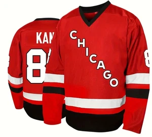 New Patrick Kane Chicago Blackhawks Sewn Stitched Hockey Jersey Size S - 3XL - Picture 1 of 4