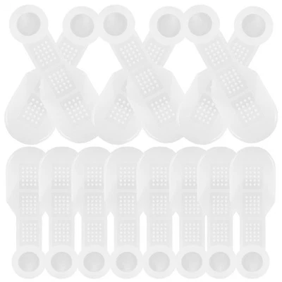  20 pz. Impugnature antiscivolo per grucce Strisce in silicone trasparente per - Immagine 1 di 4