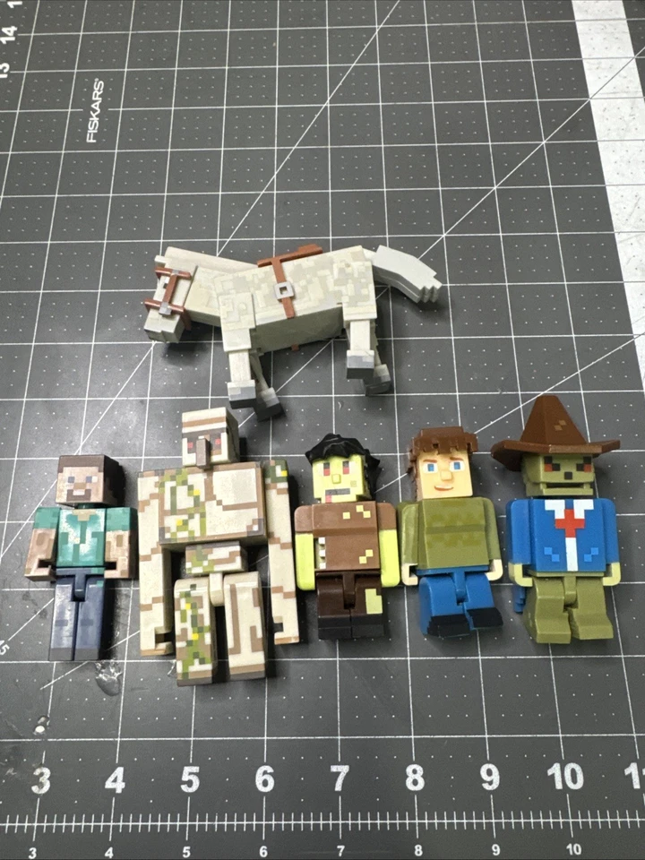 2015 Minecraft Tube Heroes Action Figures Lot Of 6 ! Jazwares - Image 1 of 4