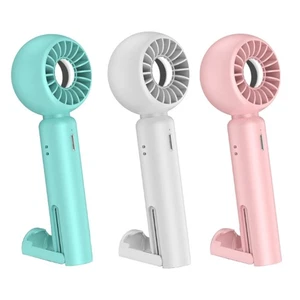 Mini Handheld Fan Pocket Fan with Base, Rechargeable 1200mah Battery, 3Speed - Picture 1 of 11