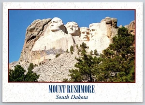 Postcard Mount Rushmore National Memorial South Dakota Scenic Landmark - Picture 1 of 2