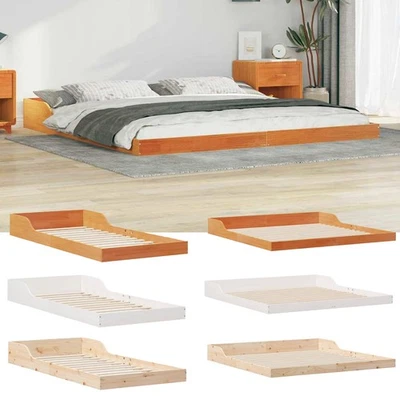 Futonbett Einzelbett Doppelbett Ohne Matratze Bett Bettgestell Massivholz kiefer - Bild 1 von 4