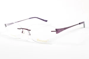 Gafas Ferucci Mod.1754 Mujeres Púrpura Sin Montura Metal Gafas Monturas - Imagen 1 de 4