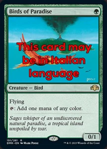 MTG BIRDS OF PARADISE FOIL EXC - UCCELLI DEL PARADISO 151 - DMR - MAGIC - Bild 1 von 1