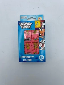 WB LOONEY TUNES Infinity Cube Fidget Toy Anxiety Stress Durable Tweety Pink NIB - Picture 1 of 8