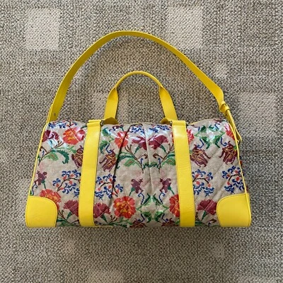 Vera Bradley 36 Hour Duffel Bag Carry On Overnight Luggage Women's Yellow $725 - Image 1 of 4