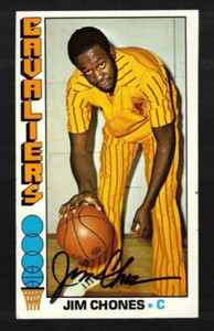 JIM CHONES 1976-77 Topps Autograph--Cleveland Cavaliers