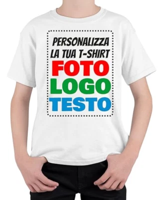 T-Shirt Maglietta Personalizzata TShirt Stampa a colori Resistente Qualità - Immagine 1 di 4