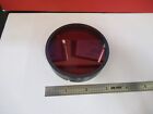 OPTICAL FLAT GLASS MIL SPEC MOUNTED RED FILTER OPTICS AS PICTURED &Q1-A-90