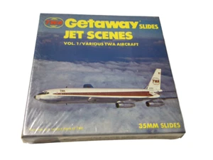 Sellado TWA Aircraft Getaway 35 mm Diapositivas De Colección Años 60 Avión TW-3550 Vol 1 919A - Imagen 1 de 4