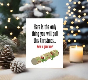 Divertida Tarjeta de Navidad Mejor Amiga Hermana Hermano Tarjeta grosera BCR331 - Imagen 1 de 3