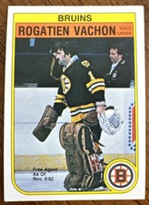 1982-83 O-Pee-Chee OPC Hockey - #23 Rogatien Vachon - Boston Bruins
