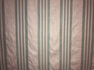 BLUE CURTAIN FABRIC 1.07m Romo PROVENCE STRIPE ADRIATIC Jacquard RRP £85.60 - Picture 1 of 7