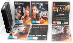 Die Hard Trilogy Box Set DVD 1, 2, 3, 4.0 + Bruce Willis Collector's 4 Disc Pack - Picture 1 of 19