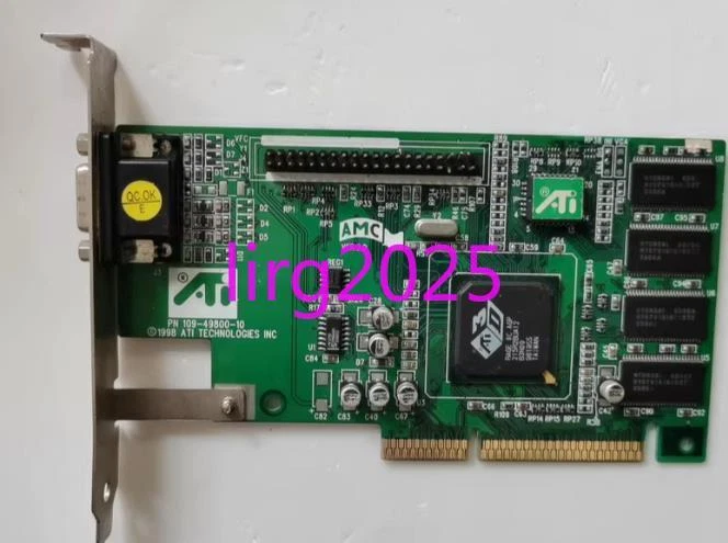 1pc used  ATI 109-49800-10 2X AGP graphics card - Image 1 of 1