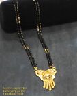Real Looking 22 Ct Gold Plated Set - Indian Arabic Ethnic 24 In Mangalsutra