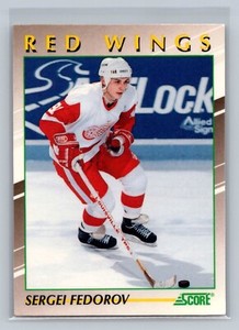 1991-92 Score - Sergei Fedorov - Young Superstar - #1 - Detroit Red Wings