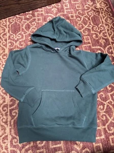 Lands End Dark Green Kids Hoodie Sweatshirt Size 6-7 NWOT - Picture 1 of 3