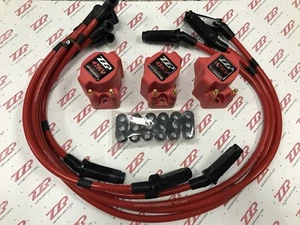 ZZPerformance 3800 High Voltage Coil Packs + 10.5mm Red Spark Plug Wire Combo - Picture 1 of 1