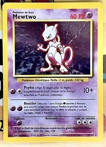CARTE POKÉMON MEWTWO HOLO 10/102 1999 SET DE BASE CRAQUANT NEUF - Imagen 1 de 2