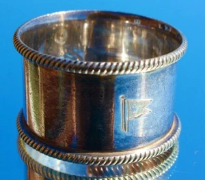 ANILLO SERVILLETERO WHITE STAR LINE RMS TITANIC OLYMPIC ELKINGTON SEGUNDA CLASE C-1900 - Imagen 1 de 6
