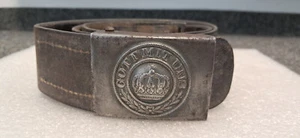 Pruskie zespoły sprzężenie + zamek sprzęgający skórzany stempel Julius Arnade Moys 1916 - Zdjęcie 1 z 24