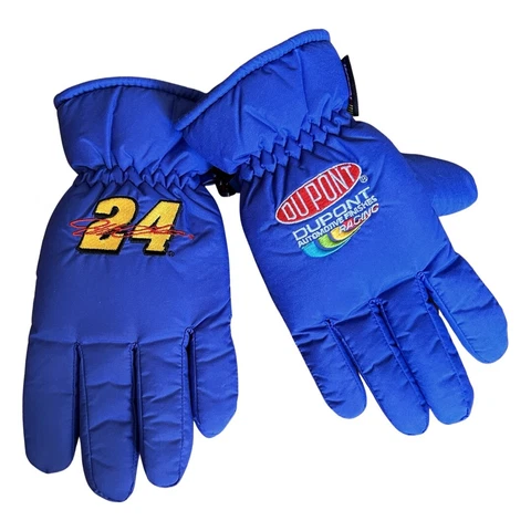 Vintage Jeff Gordon 24 NASCAR Lined Winter Gloves OSFA RARE Cover