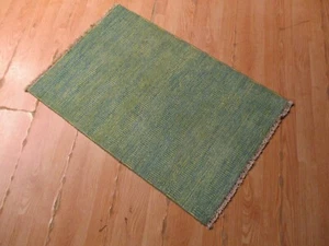 2x3 Modern Agra ABC Collection Vegetable Dye Handmade-knotted Wool Rug 585842 - Picture 1 of 11