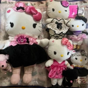 Hello Kitty Momoberry Plush Mascot Set of 5 Rare - Picture 1 of 6