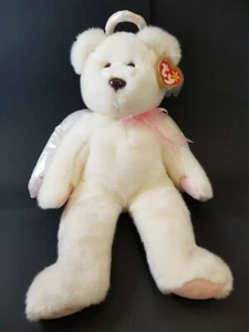 Ty Beanie Buddies "Halo" the Angel Bear Toy with BROWN nose 14" - Picture 1 of 7