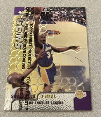 1999-00 Topps Finest GEMS Coated #106 Shaquille O'Neal Lakers - Image 1 of 2