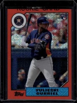 Topps 87 2017 cromo plata promoción serie 2 refractor #87-YG Yulieski Gurriel/99 Foto 1 de 2