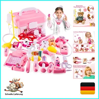 Kompakter Arzt-Koffer für Kinder - 35-teiliges Set aus hochwertigem Kunststoff - Bild 1 von 4